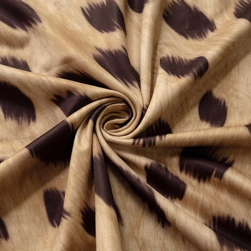 

Vacation Knitted Maxi Dresses for Women Summer Elegant Leopard Sexy Party Cut Out Backless Bodycon Dress