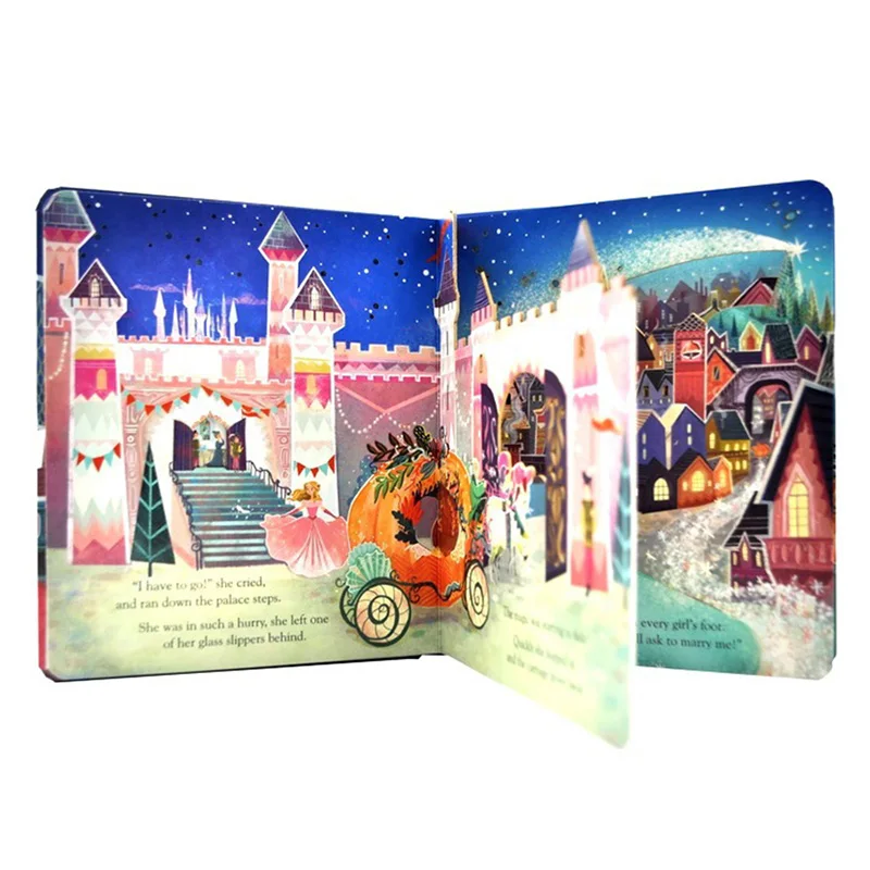 Прозвище книга рассказов внутри сказка Золушка английский образовательный 3D