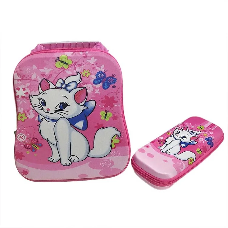 Brand 3D boy anime Lovely cat trolley case kids Climb the stairs luggage Travel rolling suitcase girl cartoon child pencil box