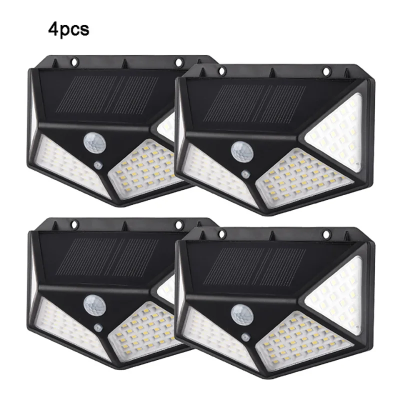 

4 шт., водонепроницаемый светильник на солнечной батарее