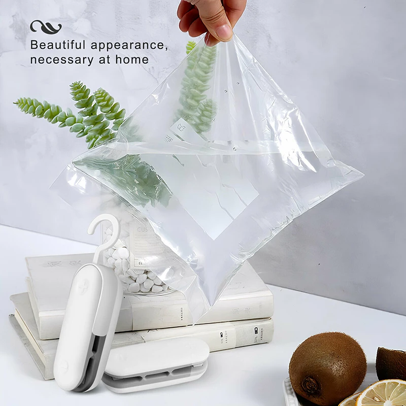 

Portable Mini Sealing Machine Kitchen Storage Organization Household Sealing Food Clip Heat Sealer Handheld Food Poly Bag