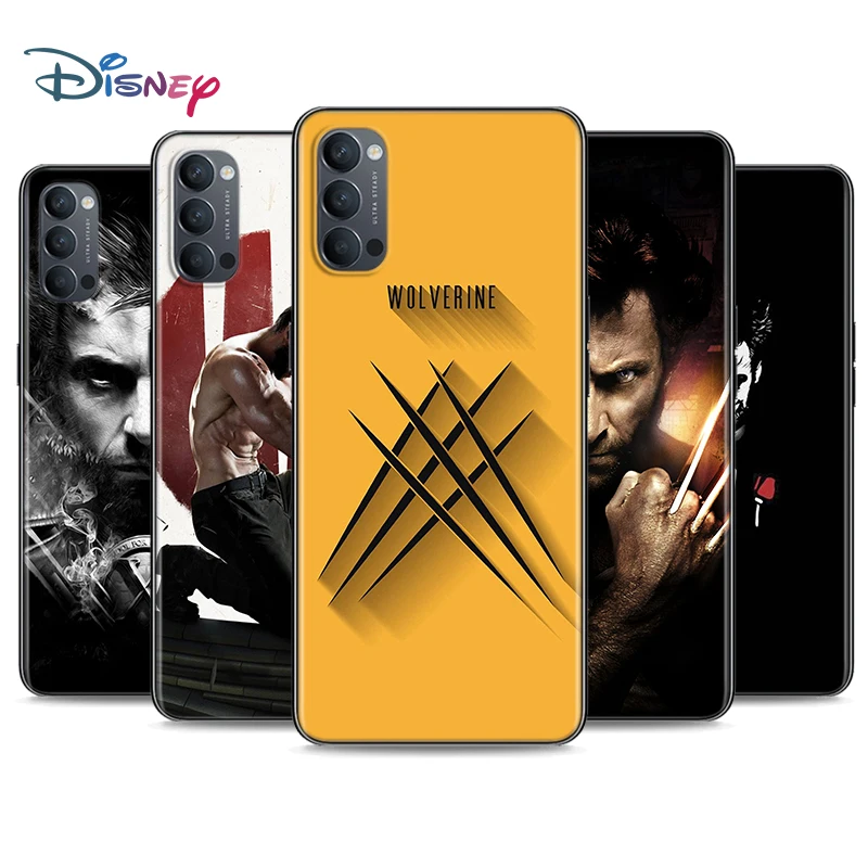 

Wolverine Marvel Soft Black Silicone Cover For OPPO Reno 5 Pro+ 3 4 Lite F SE Z Pro 4G 5G Phone Case Shell