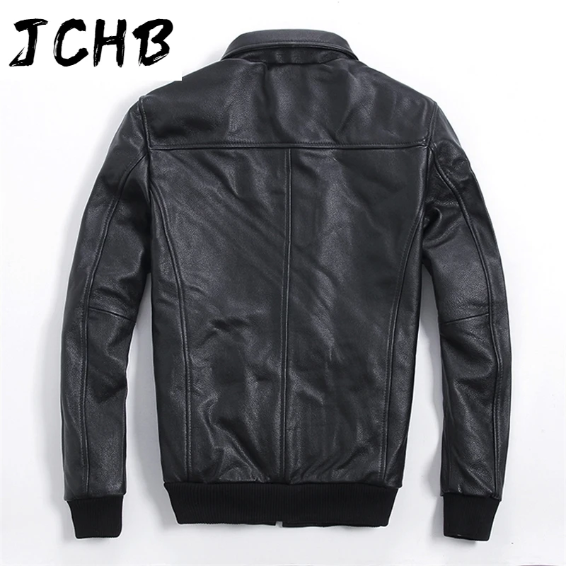 

Free classic shipping.Brand genuine leather coat for man,men's cowhide A2 jacket.plus size flight bomber jackets.sales