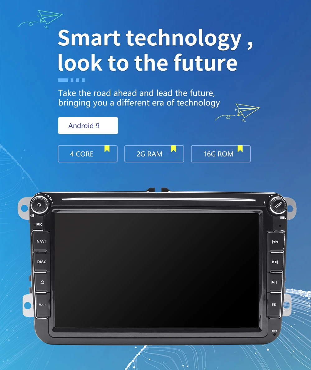 2 Din Android 9 Автомагнитола gps навигация для VW Passat B6 amarok volkswagen Skoda Octavia 2 superb Jetta T5 golf 5 6 мультимедиа