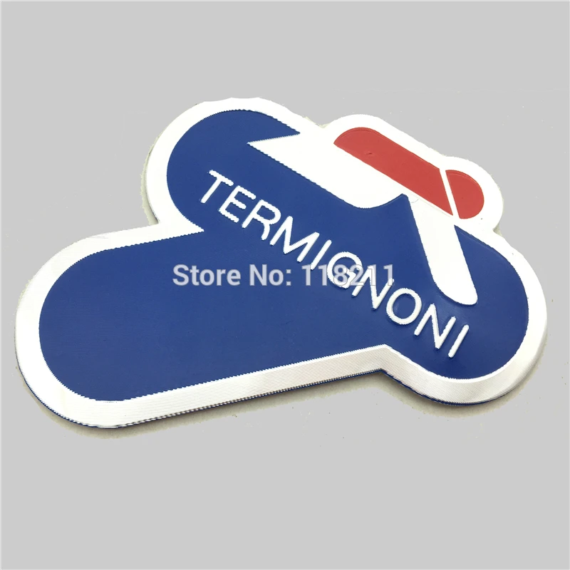 Универсальная 3D наклейка алюминиевая термостойкая на выхлопную трубу мотоцикла