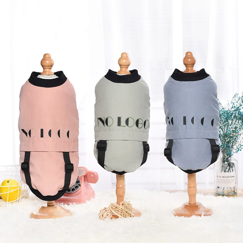 

Dog Clothes Padded Strap Blue Vest Pet Clothing Supplies