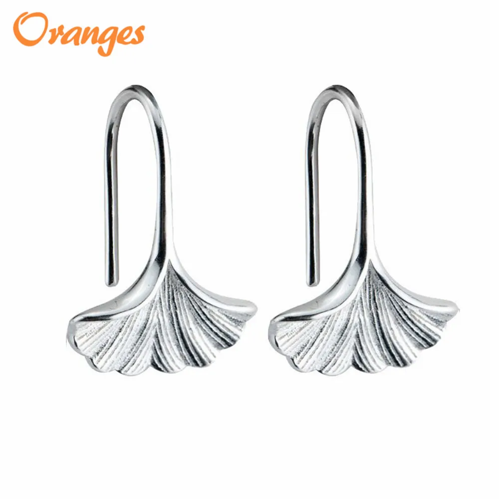 

925 Sterling silver earrings Cute Simple Refined Leaves Stud Earrings For Women Fashion New Korean Earrings Necklace Jewelry NEW