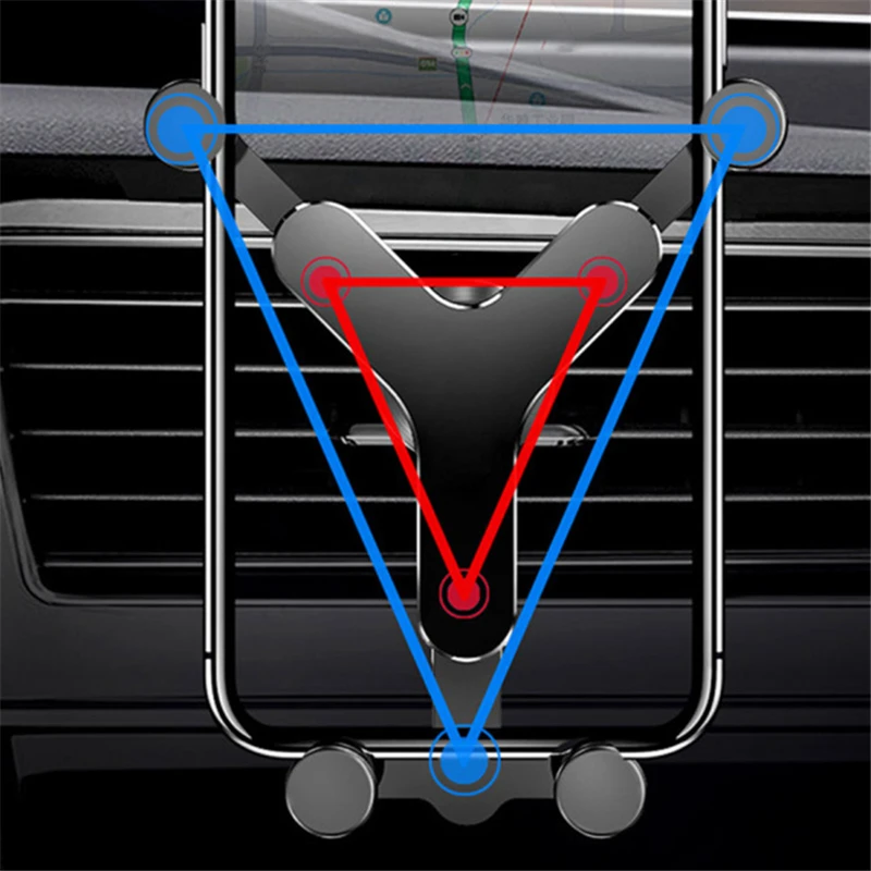 Syrinx гравитационный Автомобильный держатель для iPhone X 7 вентиляционное отверстие Клип подставка для сотового телефона тонкий для смартфона поддержка Xiaomi mi9 крепление для телефона