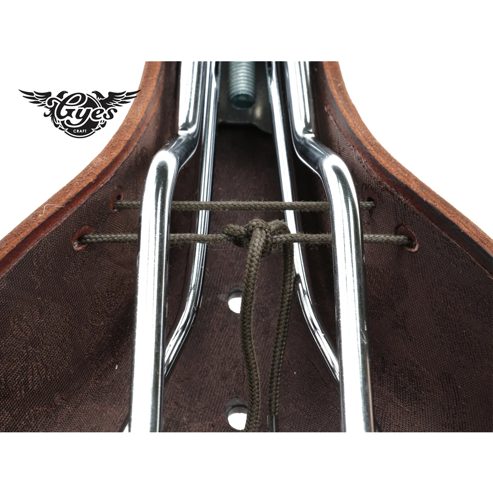 

Gyes Saddle GENUINE COW LEATHER SALDDLE Bike Seat Cushion GS-08 Classic leather saddle