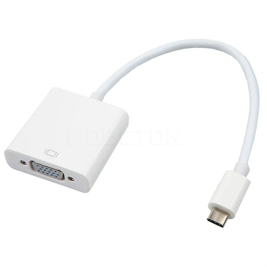 USB 3. 0 Type C к VGA Аудио адаптер кабель конвертер для Macbook 12 дюймовый компьютер мини