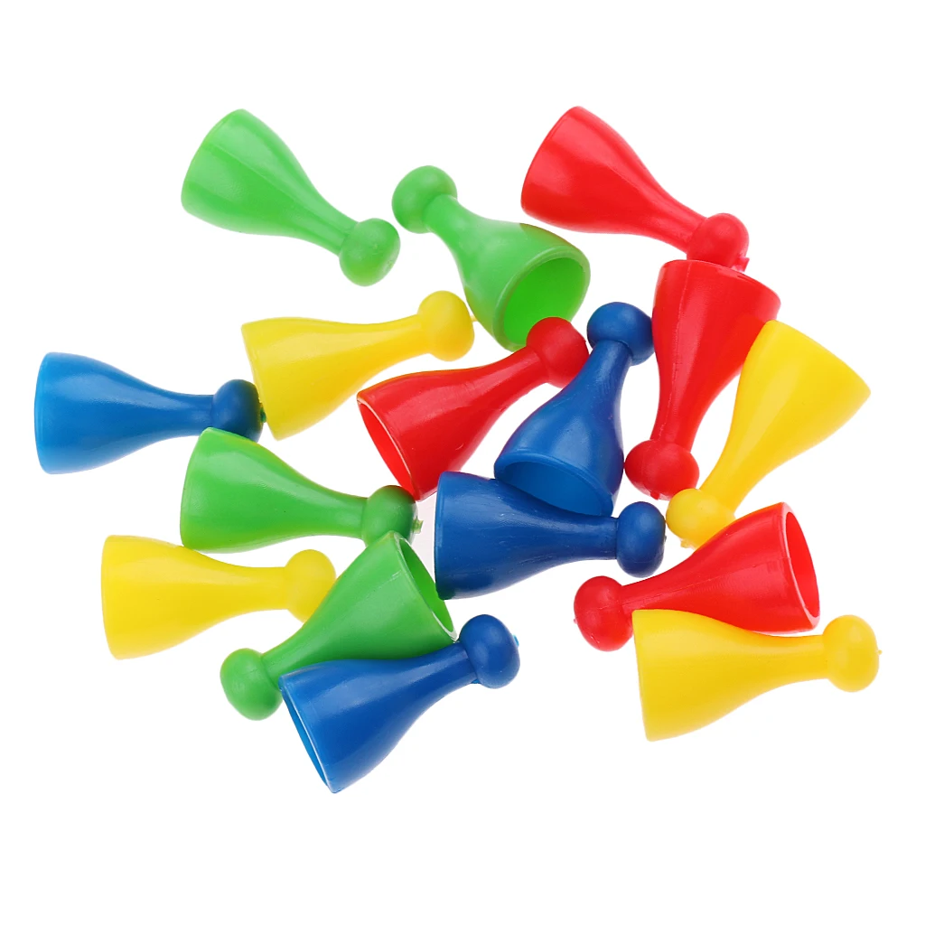 Набор из 16 разноцветных пластиковых шахматных палочек аксессуары для игр Halma |