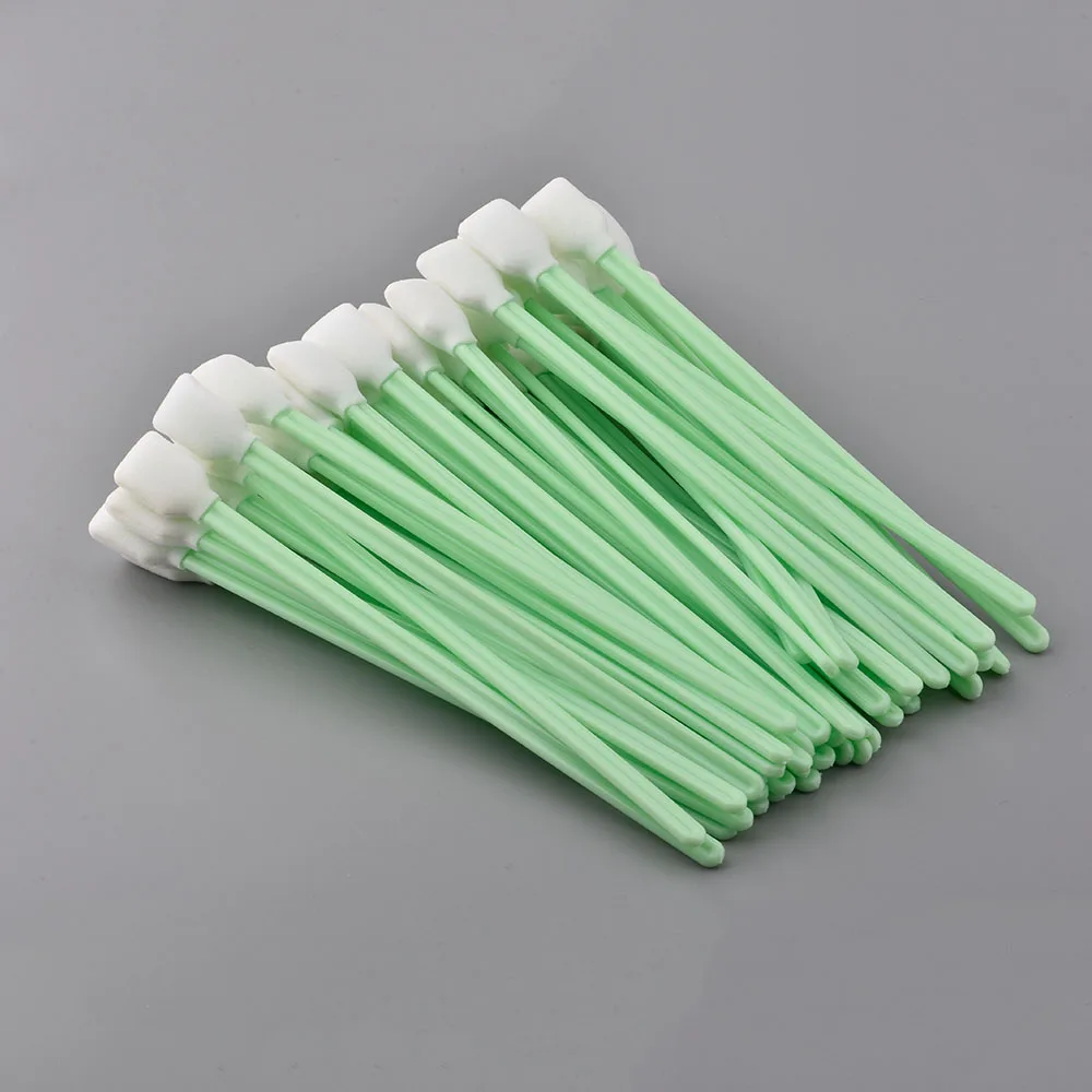 

50pcs cleaning swaps for Epson Roland Mimaki Mutoh All Large Format Solvent Printer Printhead Sponge sticks swabs buds foam