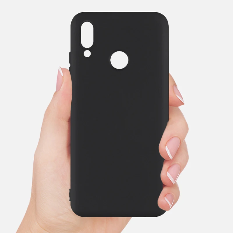 Однотонный силиконовый чехол для телефона Huawei Honor 8 9 10 Lite 6 Pro P Smart Y3 Y5 Y7 Y9 2018 мягкий