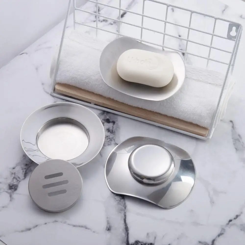 Мыльница из нержавеющей стали большая глубокая тарелка для душа контейнер