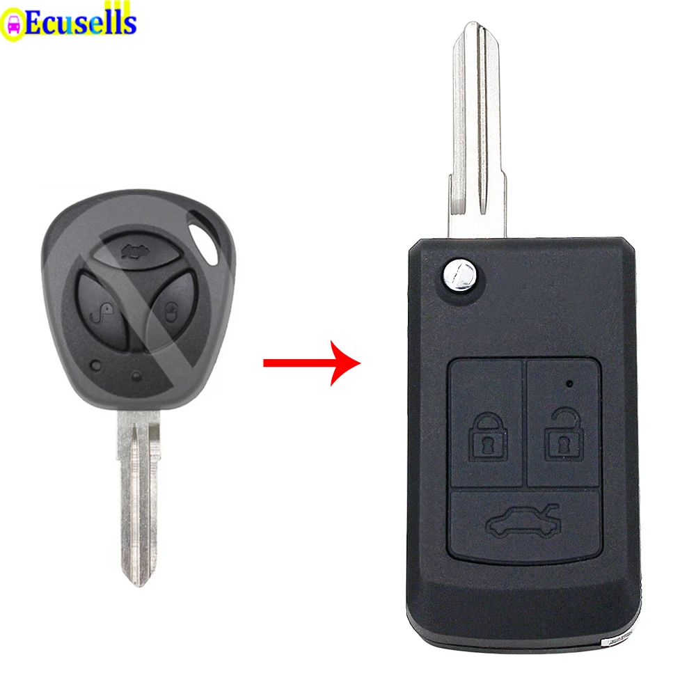 Складной чехол книжка с 3 кнопками и дистанционным управлением для Lada|Ключ от