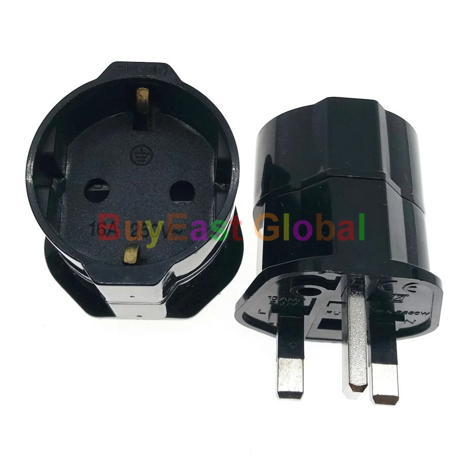 ЕС/Schuko/немецкий/французский в Великобритании адаптер питания BS1363 13A Fused Max