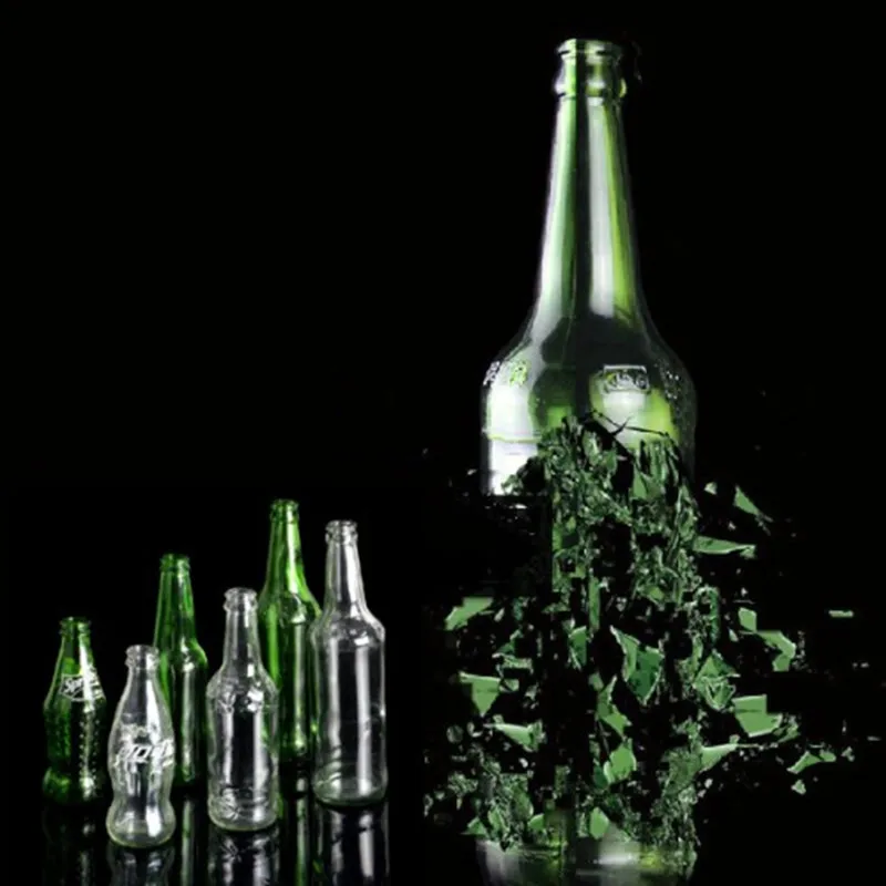 Самоударная бутылка прозрачная большая или зеленая (6 шт.) Волшебные трюки