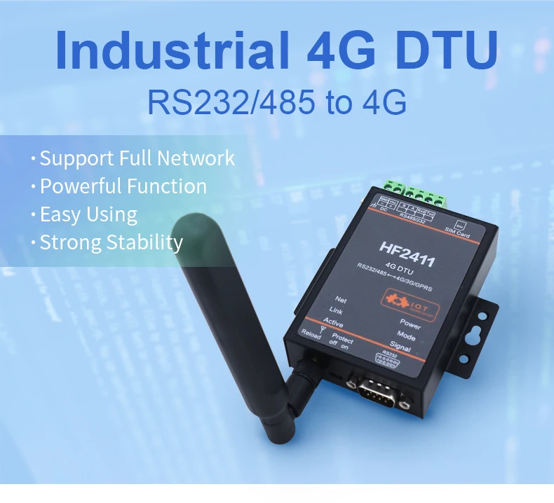 Модуль Modbus 4G 3G GPRS DTU двунаправленный прозрачный модуль передачи данных RS485 RS2324g LTE