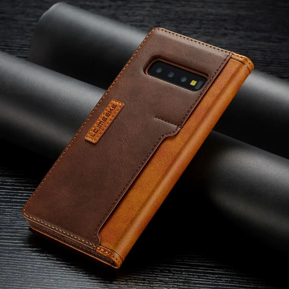 LCHULLE винтажный кошелек кожаный чехол для samsung S8 S9 S10 Plus Note 9 роскошный Магнитный бампер чехол для телефона для Galaxy Note 10 Plus