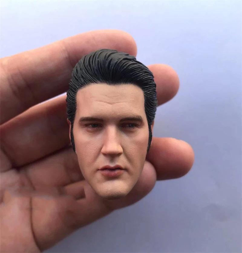 

Best Sell Scale 1/6th Male Elvis Head Sculpture Presley Superstar In Memory Can Be Suit 12inch Doll Soldier Collectable