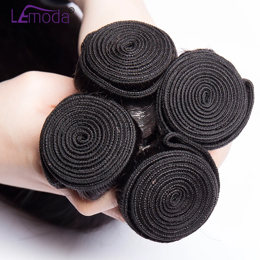 40 дюймовые бразильские прямые волосы LeModa 3 пряди натуральные кудрявые пучки