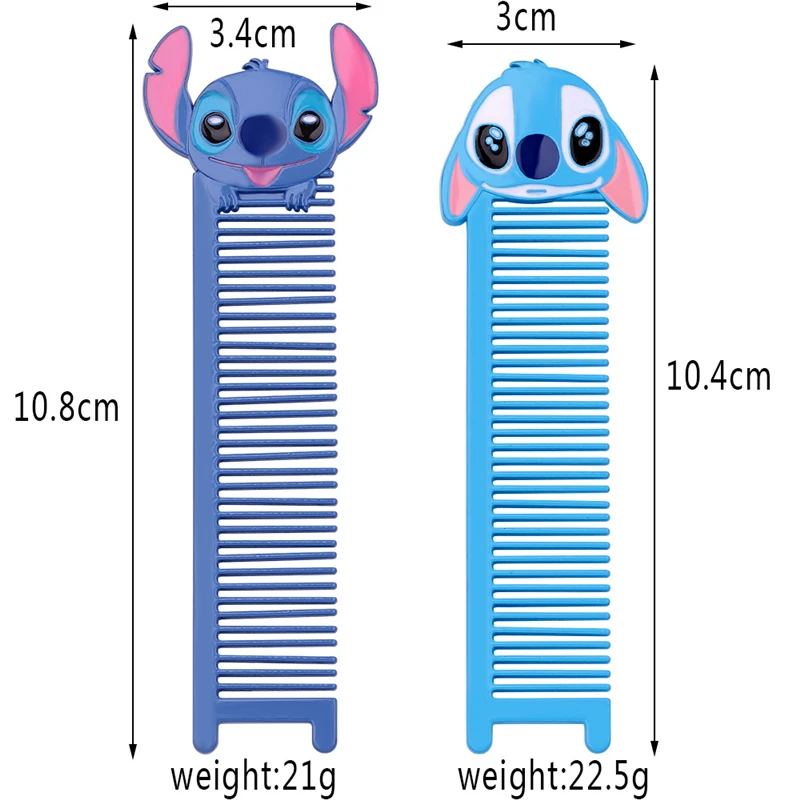 

Cartoon Stitch Doll Metal Comb Of Hook Handle Detangling Reduce Hair Loss Comb Styling Brush Beauty Tools