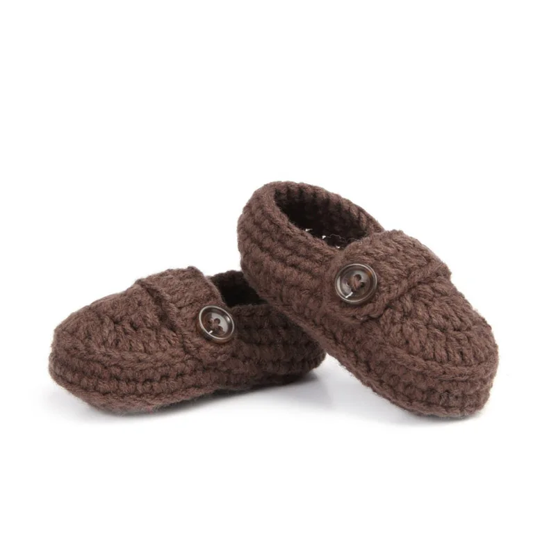 Adorable Knitting Baby Shoes Multi Color Infant Crib Shoes Newborn Prewalker Handmade Baby Girl Boy Slippers