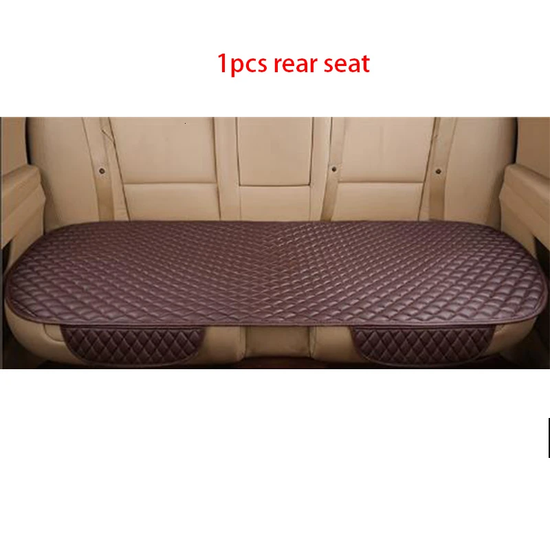 1pcs after Brown 5 шт. универсальный чехол для сиденья автомобиля Кожаная подушка из искусственной кожи сумка для хранения переднее сиденье автомобиля привязанная противоскользящая подушка из цельной кожи - Название цвета: 1pcs after Brown