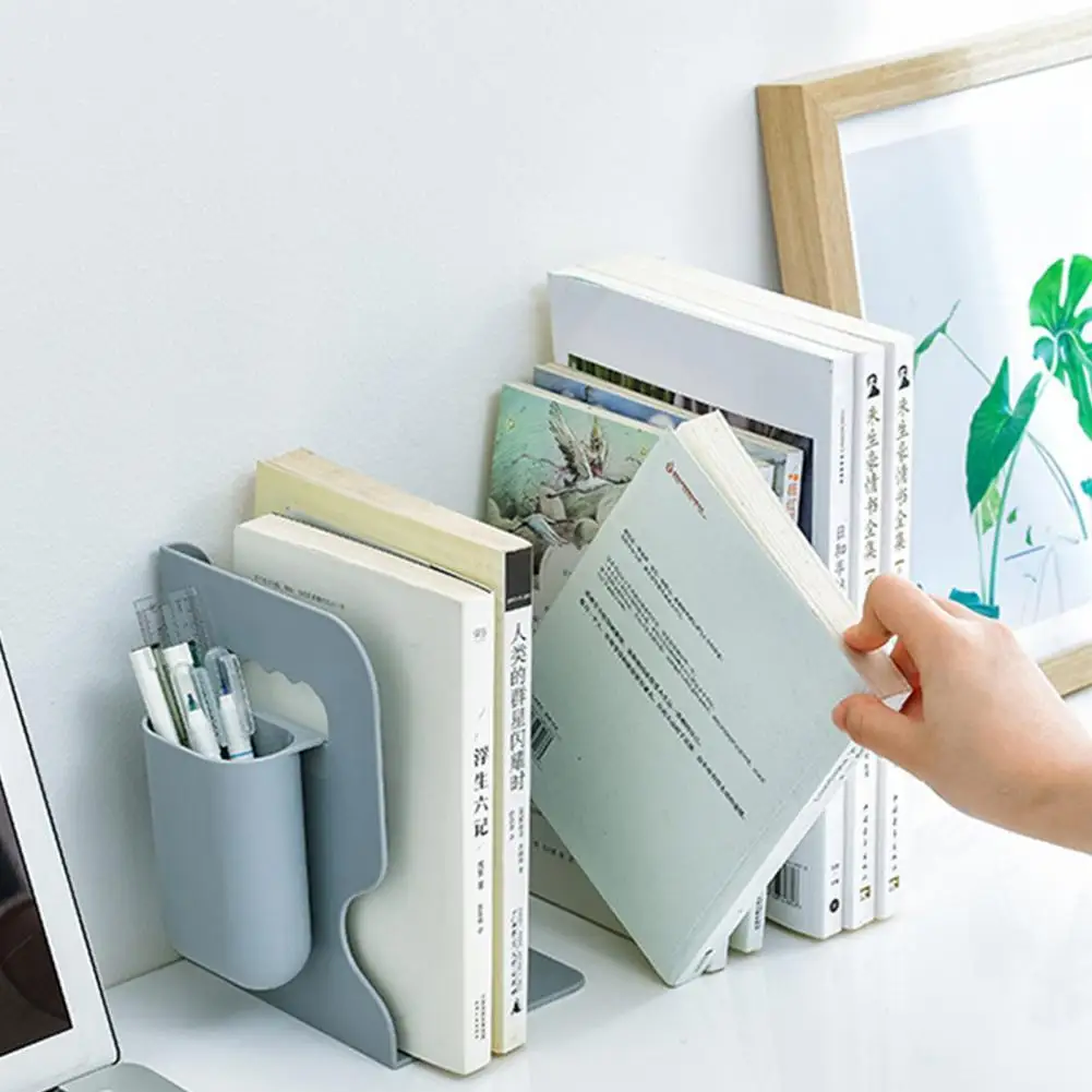 

Simple Design Lightweight Adjustable Bookends Book Ends Stand Holder for School