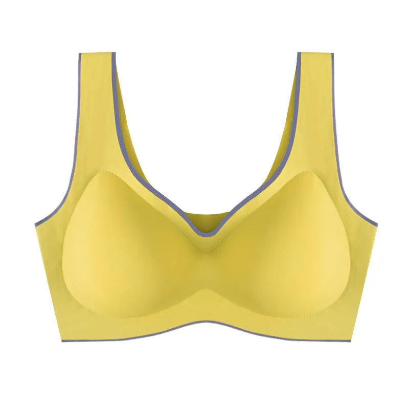 

Bra For Women Seamless Latex Bra Push Up Bralette With Gathers Pad Brassiere Bra Wireless Female Intimate Comfortable Bra