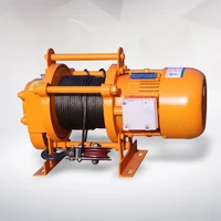 1 5t 30m to 100m mini portable powered motor winch electric steel wire rope winch construction lifting crane hoist 380v