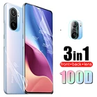 Гидрогелевая пленка 3 в 1 для Xiaomi Redmi K40 Pro Plus, K40 Pro, Защитная пленка для экрана и объектива камеры