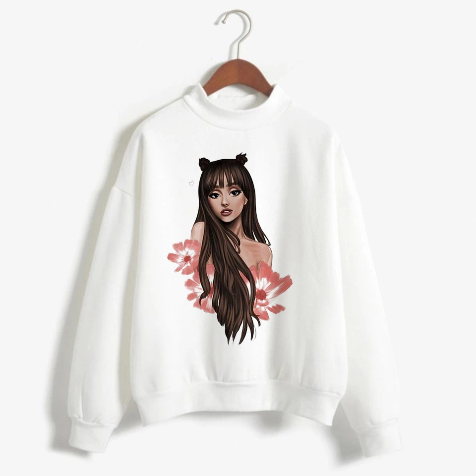Новая Толстовка Ariana Grande, одежда, 7 колец, женские толстовки, негабаритная уличная одежда с капюшоном, Женская печать, капюшон Highstreet - Цвет: 4023