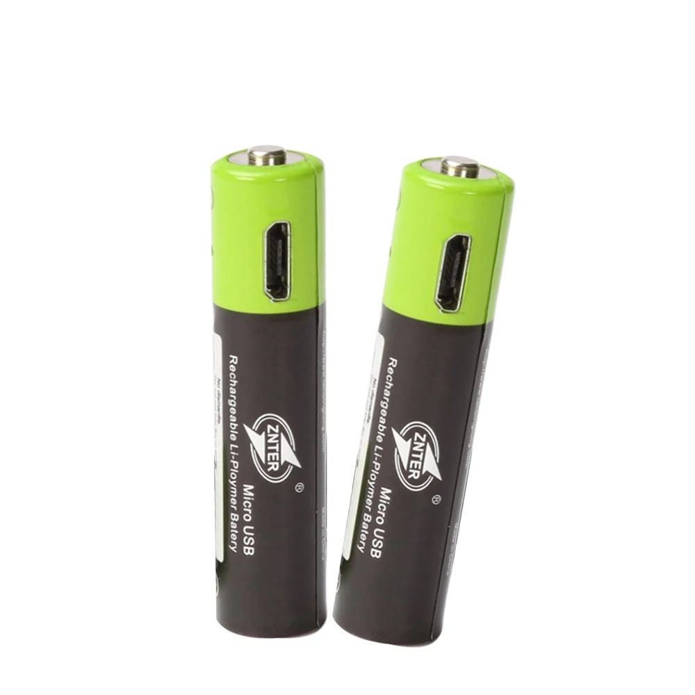 

AAA 2pcs Rechargeable Battery 1.5V 3A 600mAh Rechargeable Battery USB Rechargeable Lithium Polymer Battery Quick Charging
