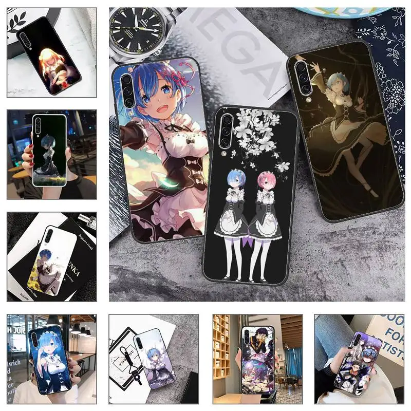 

Re Zero Rem Japan anime Phone Case For Samsung galaxy A S note 10 7 8 9 20 30 31 40 50 51 70 71 21 s ultra plus