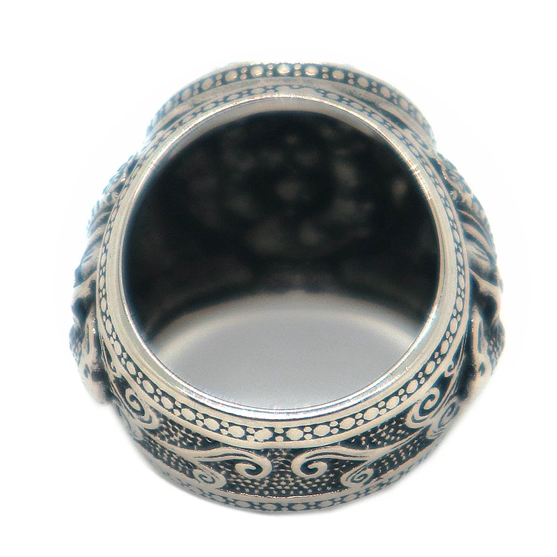 Кольцо с черепом Медузой Горгоной из нержавеющей стали 316L | Украшения и