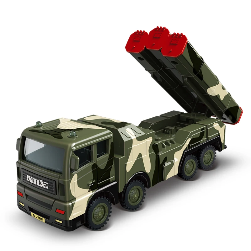 Инерционная Военная серия ракетного автомобиля, модель ракетного пускового устройства, детская игрушка для мальчика, подарок на день рожде...