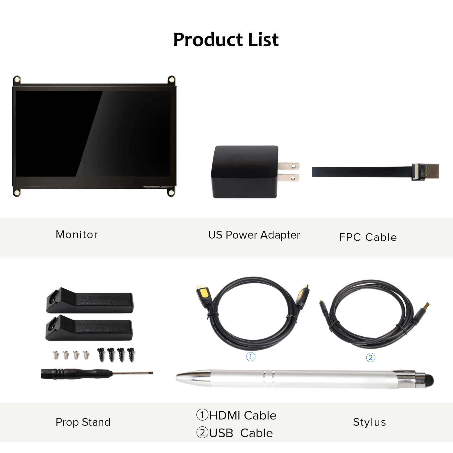

UPERFECT 7 inch Touchscreen Portable Monitor LCD Display HDMI Interface for Raspberry Pi 4B 3B+ 3B 2B+ BB Windows 10 8 7 Black