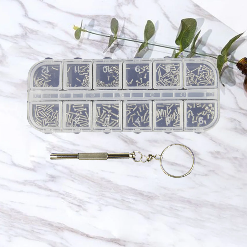 240 шт. набор винтов для ремонта очков с отверткой|Винты| |