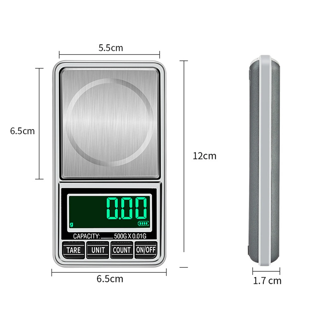 Электронные весы 0.01 компактные точные цифровые 100-600 г для золота украшений