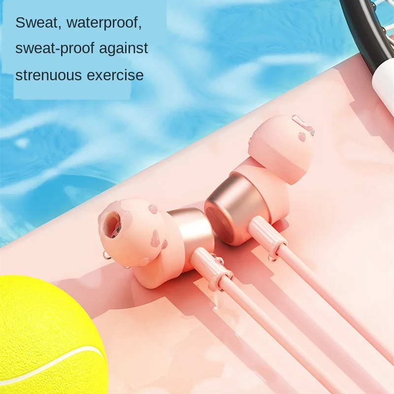 

Macaron Color Hanging Neck 5.0 Bluetooth Headset Magnetic Card Wireless