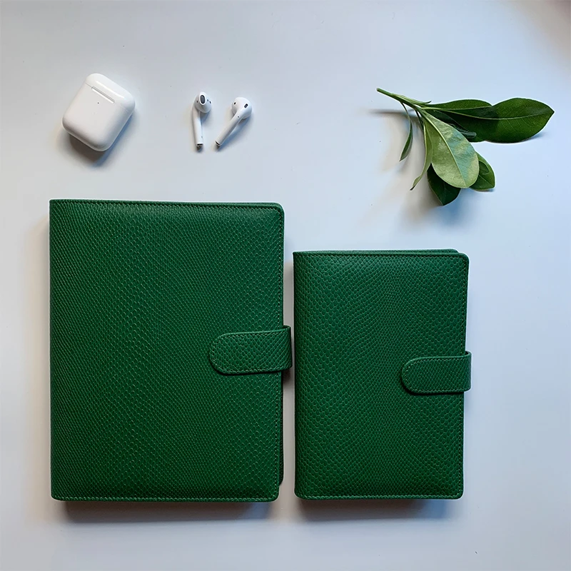 Ретро Высокое качество Зеленые офисные ноутбуки и журналы A6 A5 креативная