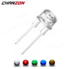 Светодиодная соломенная шляпа с диодами, 8 мм, 0,75 Вт, 0,2 Вт, 0,25 Вт, белая, красная, зеленая, синяя, желтая, 2 В, 3 в, 20 мА, DIP F8, сделай сам, печатная плата, светоизлучающие лампочки, 50 шт.