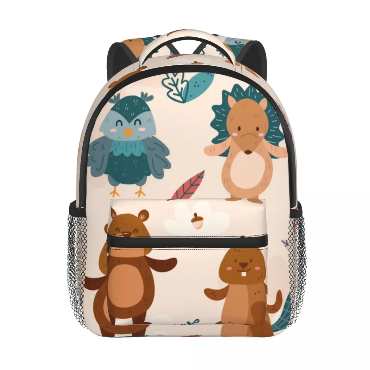 2022 Children Backpack Toddler Kids School Bag Autumn Forest Animals Kindergarten Bag for Girl Boys