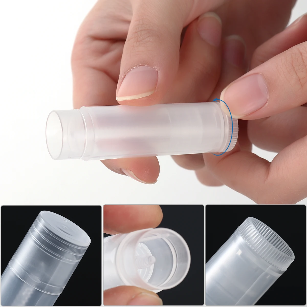 

50pcs DIY Empty Lipstick Lip Gloss Lipstick Balm Tube With Caps Container Empty Cosmetic Container Lipstick Lip Gloss Containers
