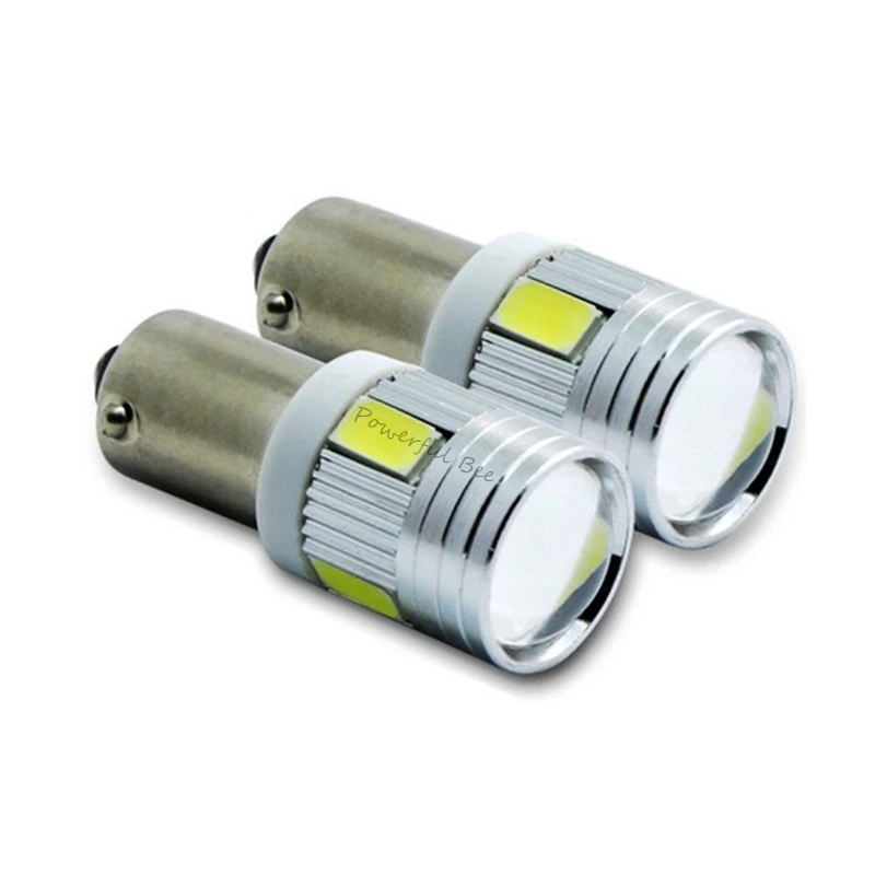 Светодиодный габаритный фонарь для мотоцикла и автомобиля 2 шт. 12 В BA9S/T4W 5630SMD 3 Вт