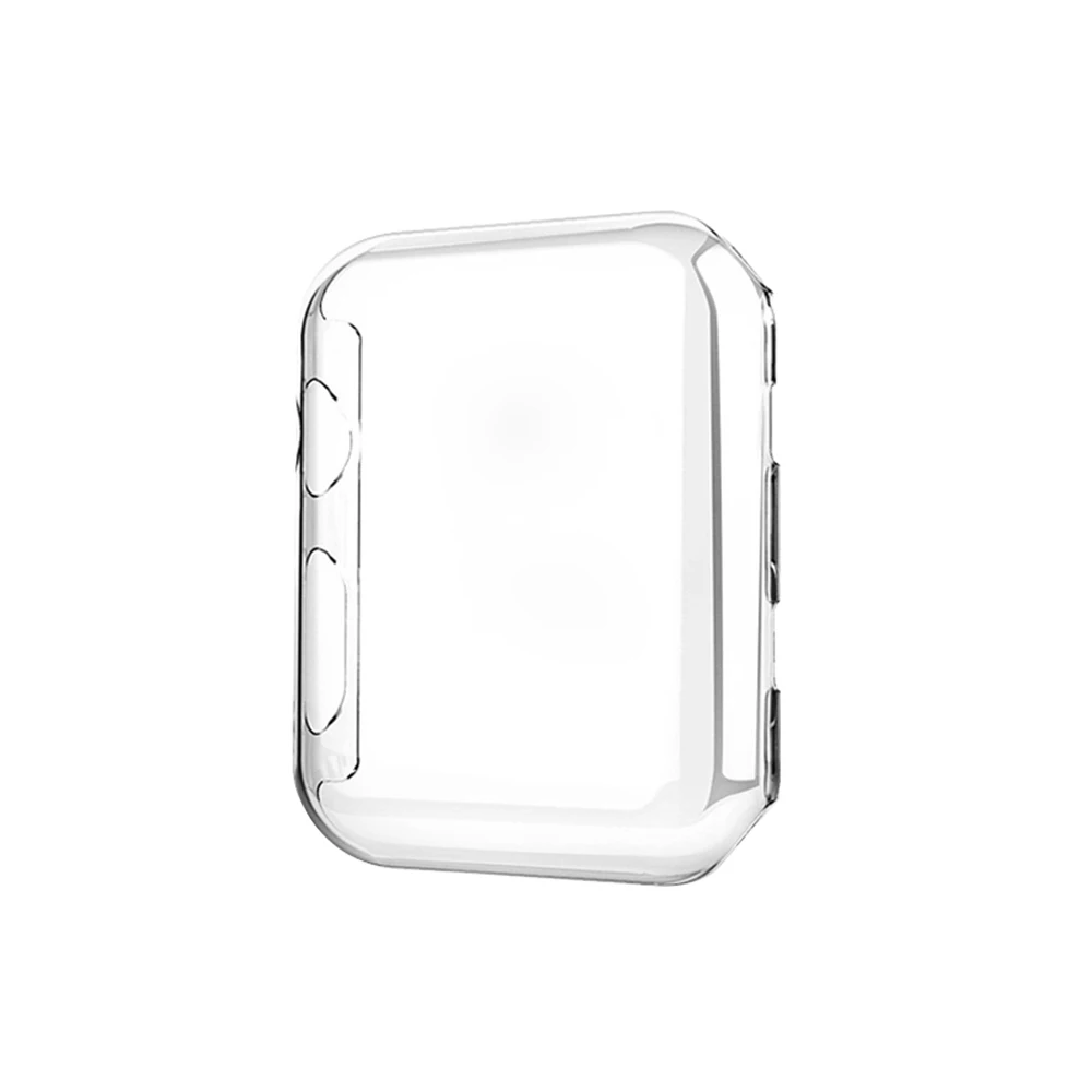 No drill transparent Чехол со стразами для Apple watch band 5 4 3 2 1 чехол крышка 44 мм 40 мм 42 мм 38 мм iwatch band Crystal защитный бампер - Цвет: No drill transparent
