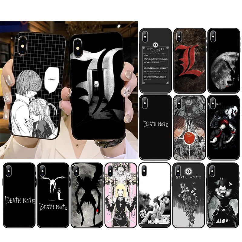Чехол для телефона с аниме Death Note Ryuk kiras iphone 13 Pro Max 12mini 12 11 ProMax XS MAX XR SE2 8 7 plus X |