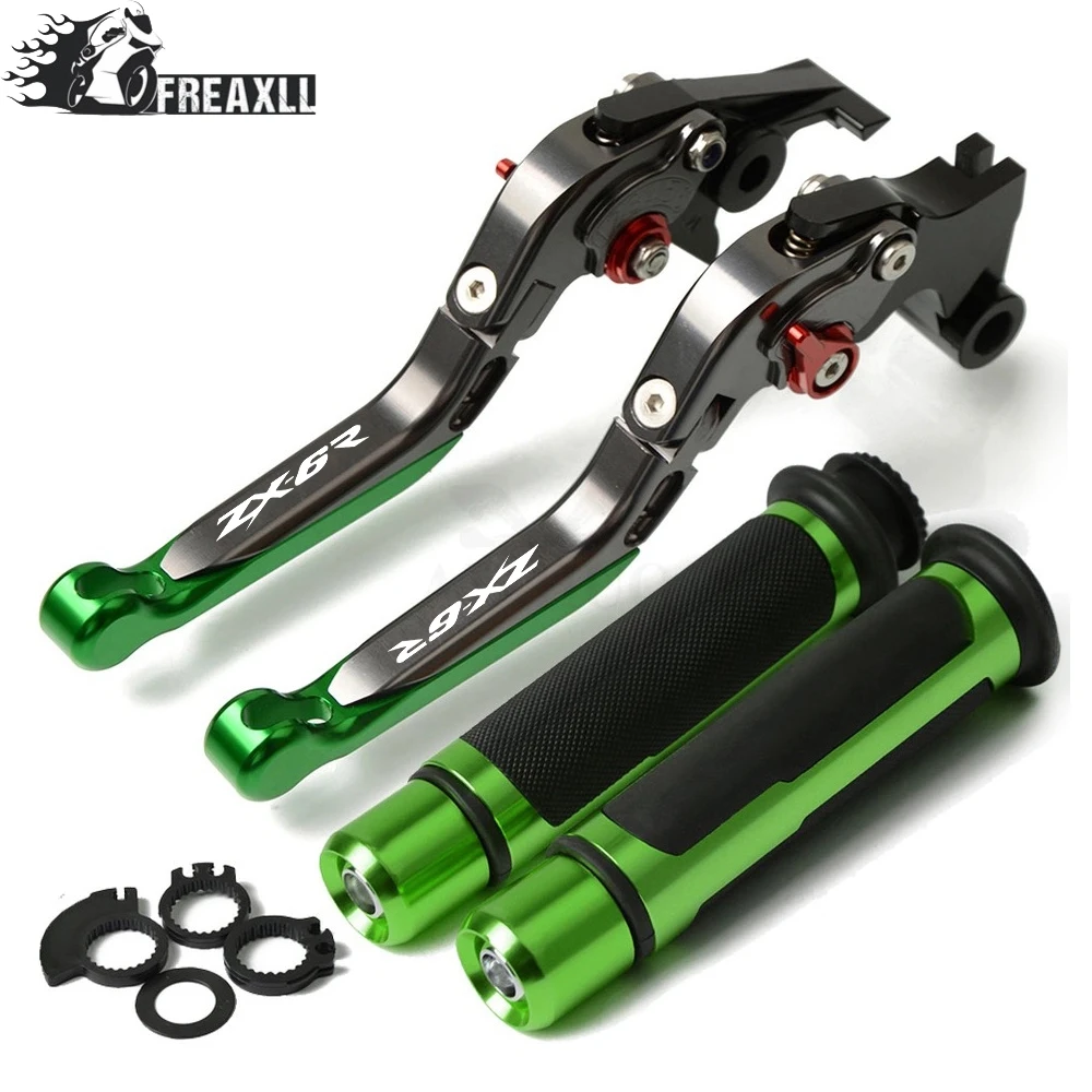For Kawasaki Ninja ZX-6R 2000-2004 ZX6R ZX 6R 2001 2002 2003 Motorcycle Accessories CNC Adjustable Folding Brake Clutch Levers | Автомобили