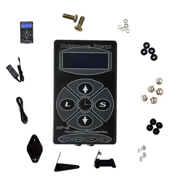 

Hp-2 Tattoo Power Supply +Tattoo Grip Set Digital Power Lcd Display for Kits Machine